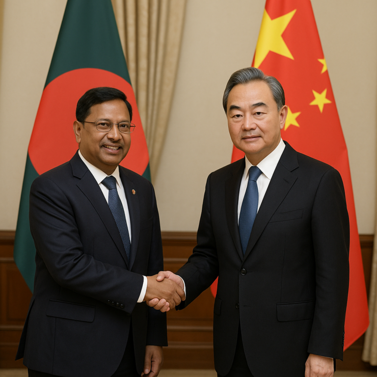 Bangladesh Foreign Minister meeting Chinese officials in 2026