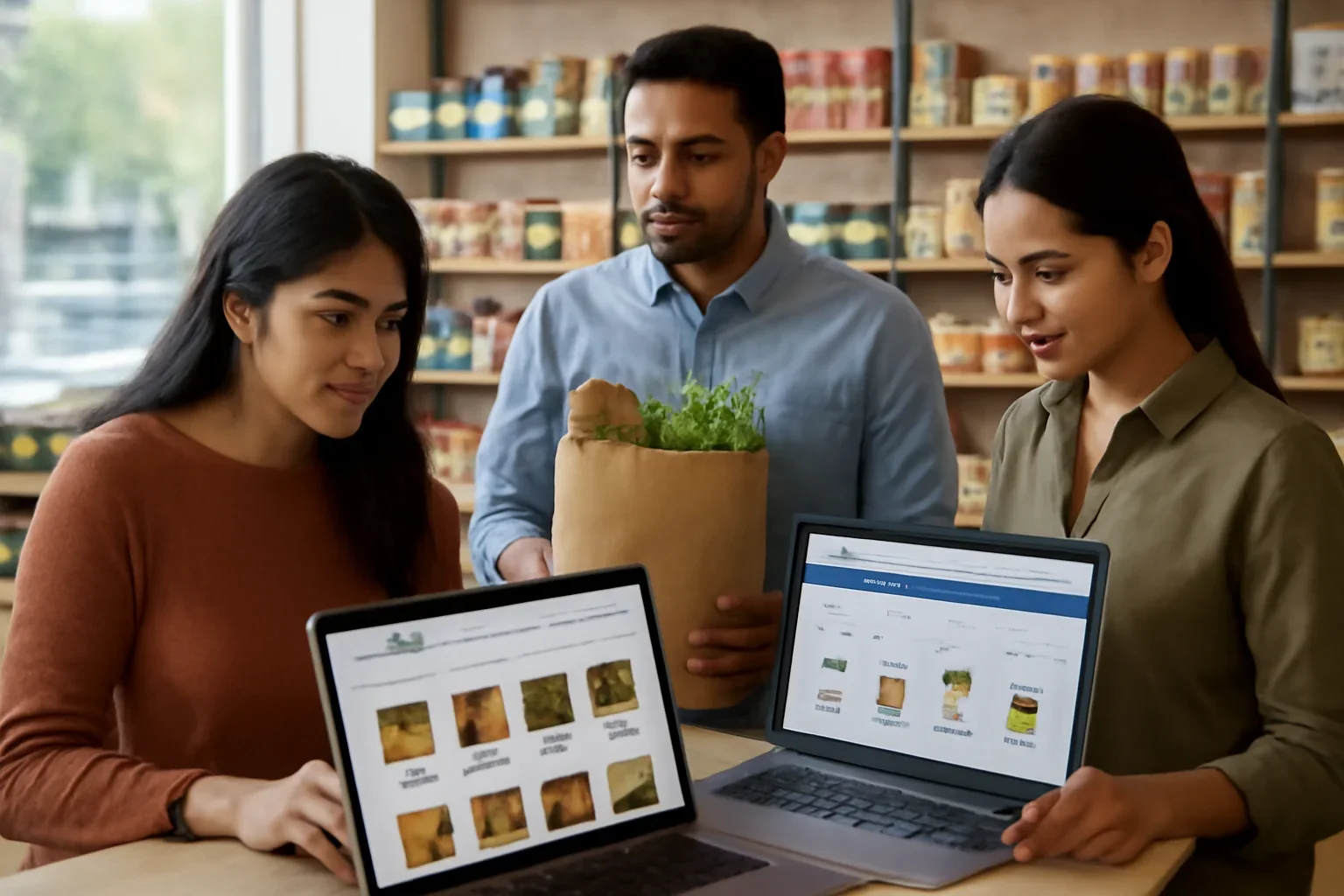 Bangladeshi Canadian shoppers using category guides, delivery help, and product pages on Bangla Outlet