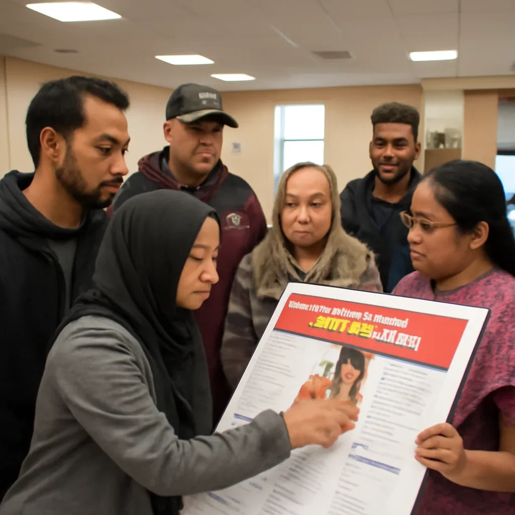 Readers and community members engaging with bangladeshi clothing size and style guide in Canada